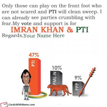 Election Support For PTI Lovers With Name Maker