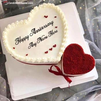 Simple Happy Anniversary Cake Quotes For Couple With Name