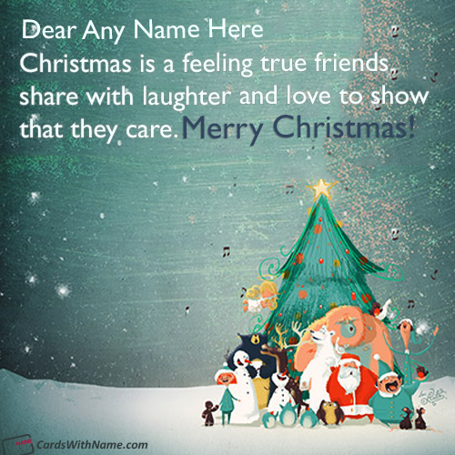 Beautiful Short Christmas Wishes Message With Name