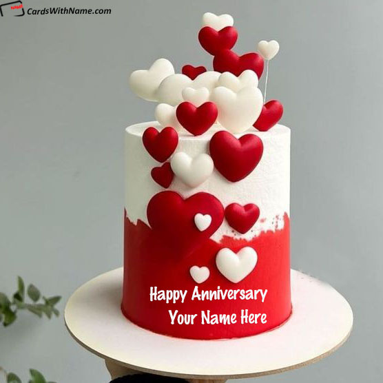 Best Anniversary Cake Wishes With Name For Couples