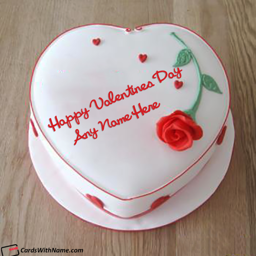 Best Happy Valentine Day Cake Name Edit