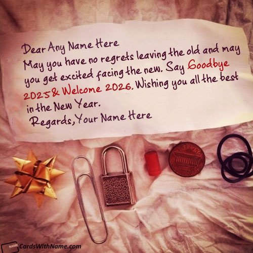 Goodbye 2025 Welcome 2026 Images With Name Edit