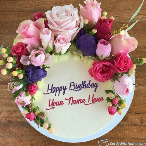 Gorgeous Birthday Cake With Name Generator For Girl