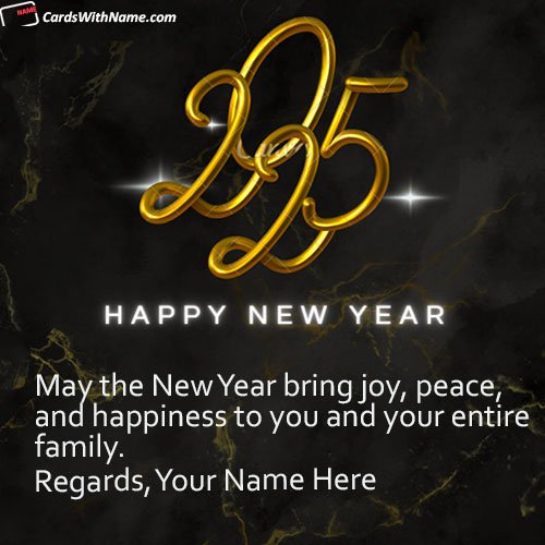 Happy New Year 2025 Card Making With Name