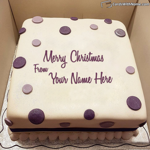 Images Of Christmas Cakes Decorated With Name Maker