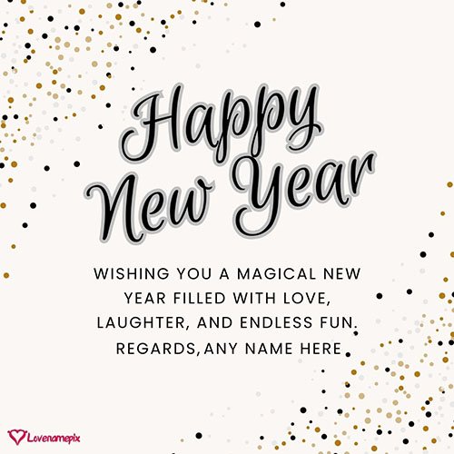 Magical Happy New Year Wishes For Kids With Name