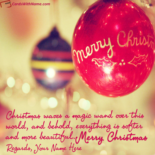 Merry Christmas Greetings Quotes With Name Generator