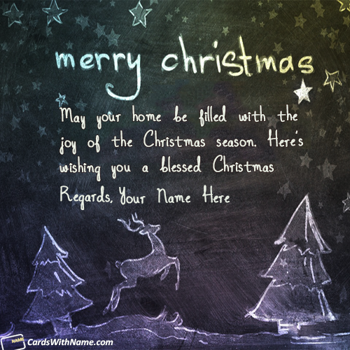 Merry Christmas Quotes Images With Name Maker