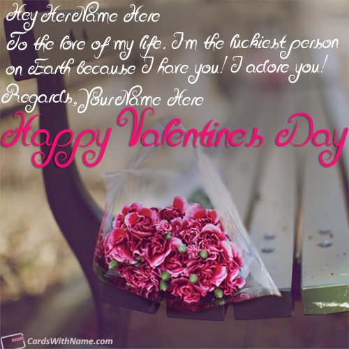 Romantic Valentines Day Love Images With Name