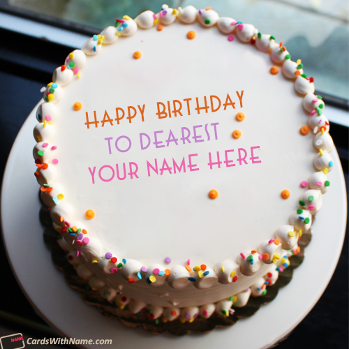 Sprinkled Birthday Cake For Friend Name Generator
