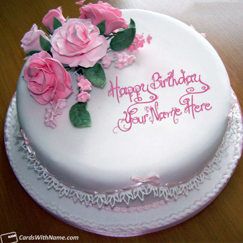 Stylish Name Editing Online On Birthday Cake