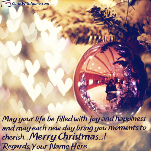 Wishing You Merry Christmas Quotes With Name Editing