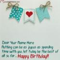 Beautiful Birthday Greeting Card With Name Maker