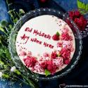 Beautiful Eid Greetings Cake With Name