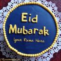 Best Wishes Eid Mubarak Cake With Name