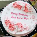 Cute Girly Birthday Cake With Name Generator