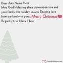 Handmade Christmas Greeting Cards With Name Editing