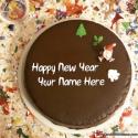 Happy New Year Cake Design Ideas With Name Maker