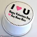 I Love You Best Valentine Cake With Name Edit