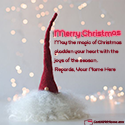 Merry Christmas Greetings With Name Maker Online