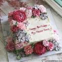 Romantic Birthday Cake With Name Generator For Girlfriend