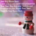Send Handmade New Year Greeting Cards With Name