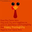 Thanksgiving Greetings Quotes With Name Edit