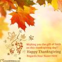 Thanksgiving Wishes Quotes With Name Images