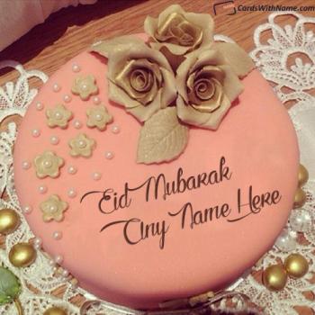 Best Eid Mubarak Cake With Name Edit