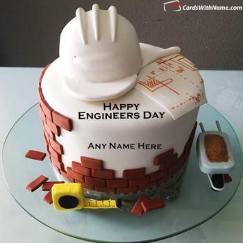 Best Engineers Day Cake For Friends With Name Edit