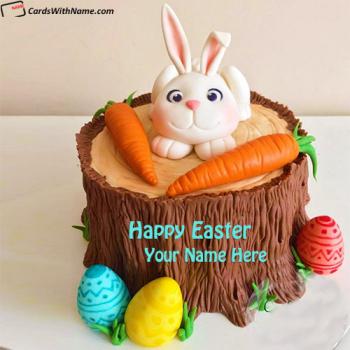 Best Happy Easter Bunny Cake Ideas Image With Name