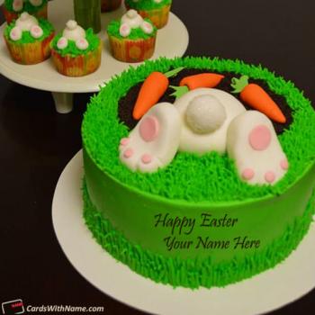 Best Happy Easter Day Cake With Name Edit