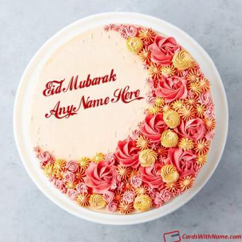 Best Wishes Eid Cake With Name Generator