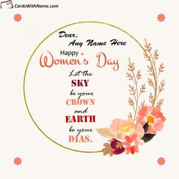 Cute Happy Womens Day Wishes For Wife With Name