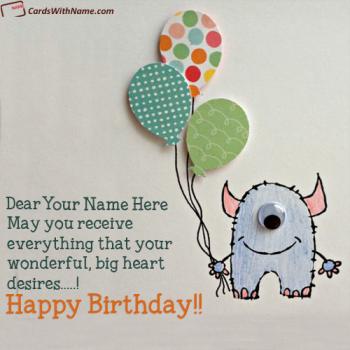 Cutest Happy Birthday Wishes With Name Editing