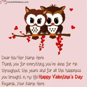 Cutest Valentine Wishes For Love Couple With Name