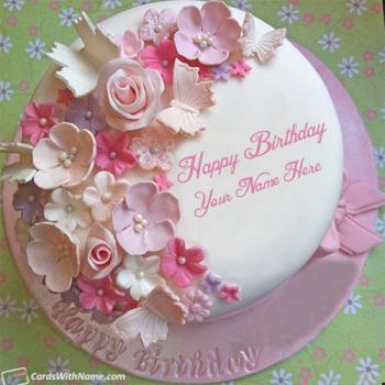 Design Stylish Birthday Cake For Girls Name Maker