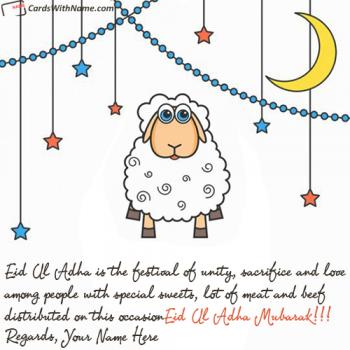 Eid Ul Adha Wish Message With Name Editing