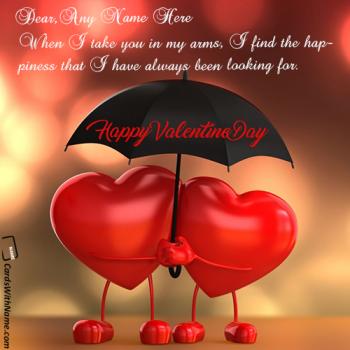 Free Romantic Love Images Valentines Day With Name Editor