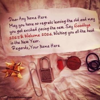 Goodbye 2025 Welcome 2026 Images With Name Edit