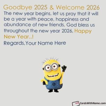 Goodbye 2025 Welcome 2026 Quotes Sayings With Name