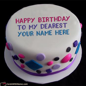 Happy Birthday Cake With Name Photo Editor