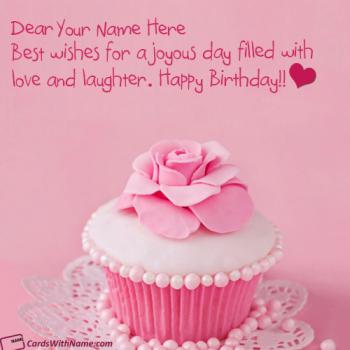 Happy Birthday Card For Daughter With Name Generator