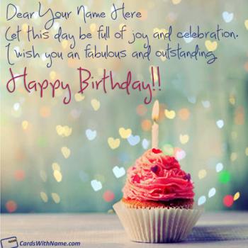 Happy Birthday Wishes With Name Editor Online