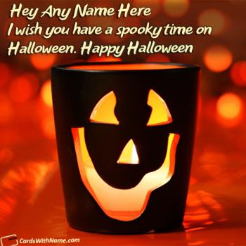 Happy Halloween Greetings Sayings Name Cards