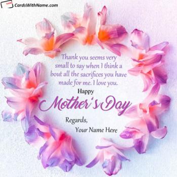 Happy Mothers Day Mom With Name