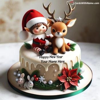 Happy New Year Cake Surprise With Name Generator