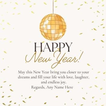 Happy New Year Greeting Card Making For Facebook WhatsApp