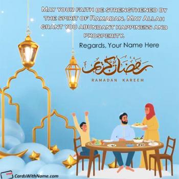 Happy Ramazan Mubarak Wishes Cards Image With Name Edit