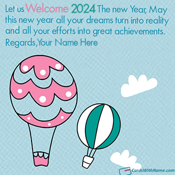 Hello 2024 Quotes Images With Name Maker Online